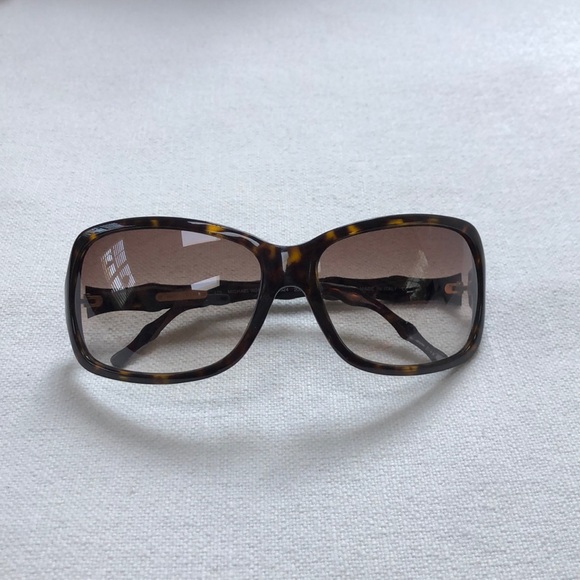Michael Kors Brown Bamboo Oversized Sunglasses
